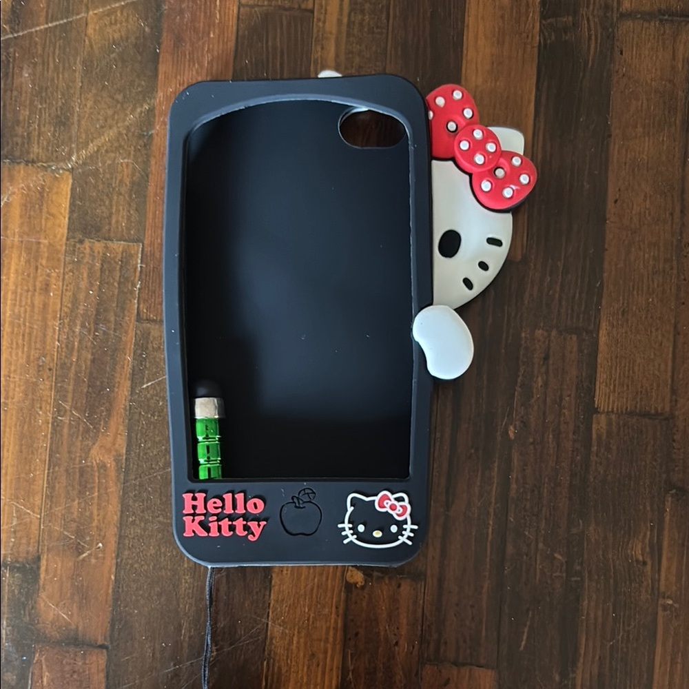 Hello Kitty Black and Red Phone Case Sleek Design
